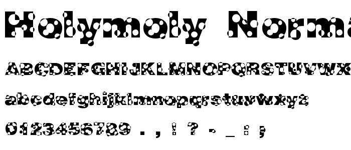 HolyMoly Normal font